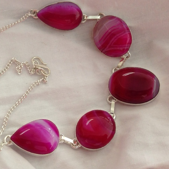 💯% 925 SP💕💯% Botswana gem necklace 🎀 - Picture 4 of 4