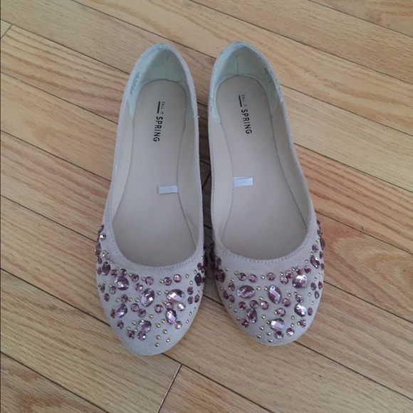 Call It Spring bedazzled flats