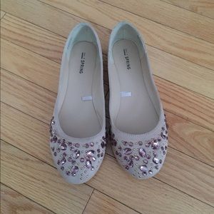 Call It Spring bedazzled flats