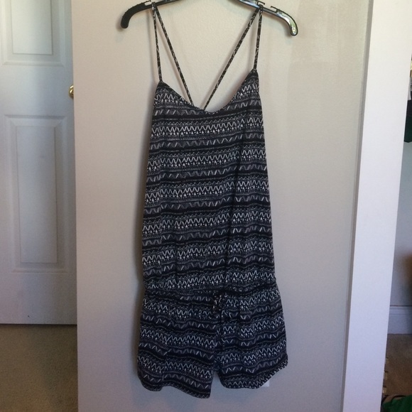 Tribal print romper