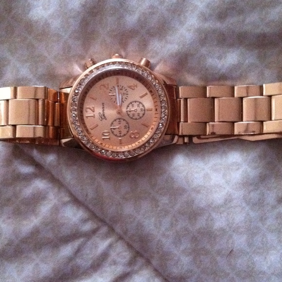 Geneva Rose Gold Watch