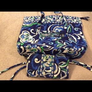 Vera Bradley bag & matching wallet Mediterranean