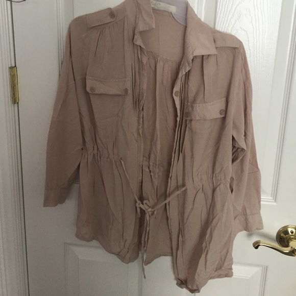 Khaki thin jacket