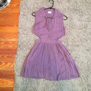 Purple cut out skeeter dress