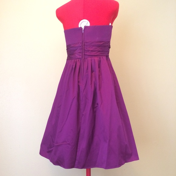 Magenta strapless dress - Picture 3 of 4