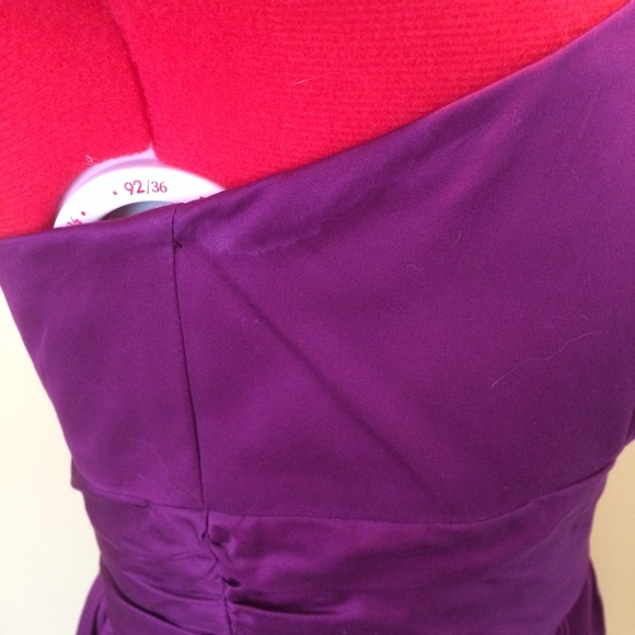 Magenta strapless dress - Picture 4 of 4