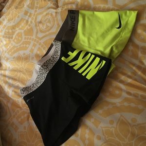 Two xs Nike pro shorts