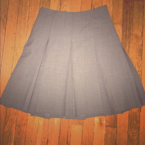 Gray Pleated Skirt by Martin + Osa