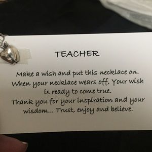 Handmade Make A Wish necklace