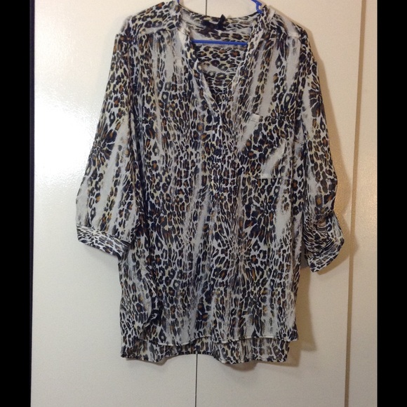 Cheetah Print Blouse