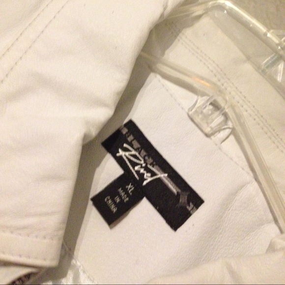 WHITE LEATHER JACKET - Picture 3 of 4