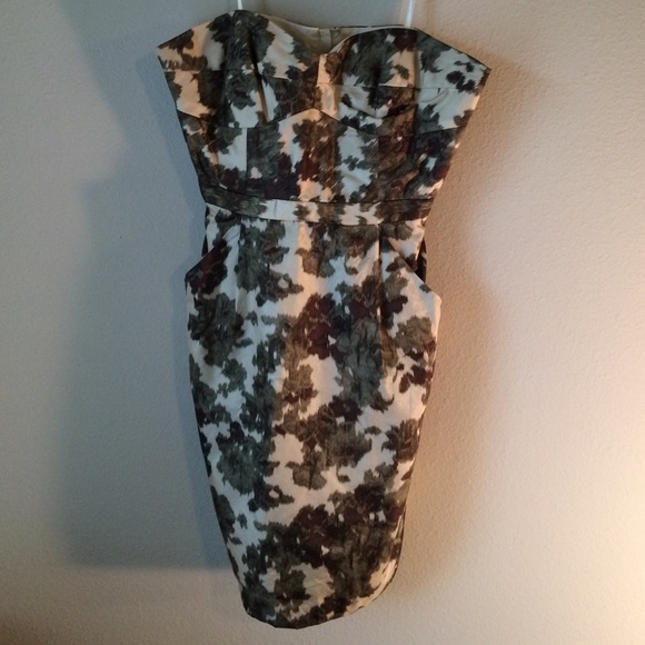J. Crew Floral Strapless Dress🌿