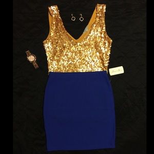 Forever 21 cobalt blue mini skirt