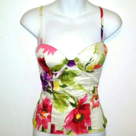 Sold  <FOREVER 21> Floral Bustier Top - Picture 3 of 3