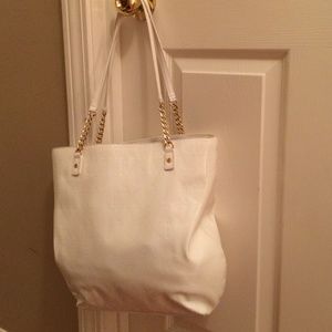 White patent leather authentic Michael kors purse