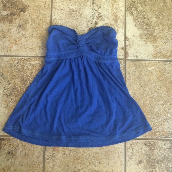 Cobalt blue tube top