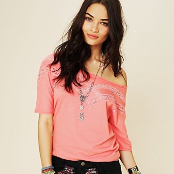 free people oversized sweet v tee