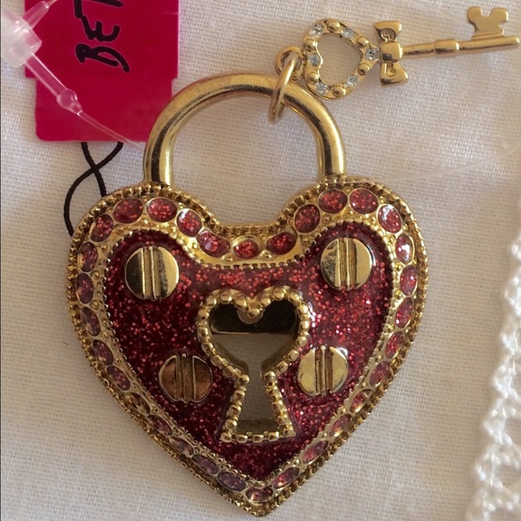 Betsey Johnson Jewelry - Brand new Betsey Johnson lock and key pin.