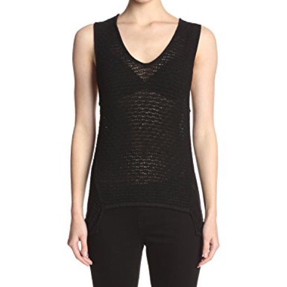 NWT Helmut lang loose stitch tank top in black - Picture 3 of 3