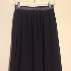 Black maxi skirt