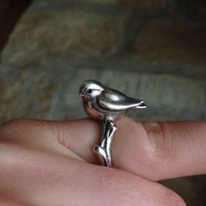 James Avery Sterling Silver Perched Bird Ring
