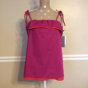 Thakoon for Target purple and red tie-strap top