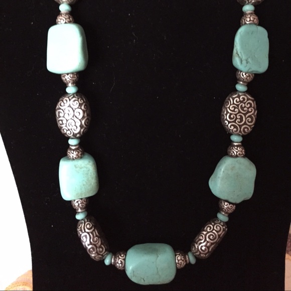 Brighton Half Moon Rising Turquoise Necklace