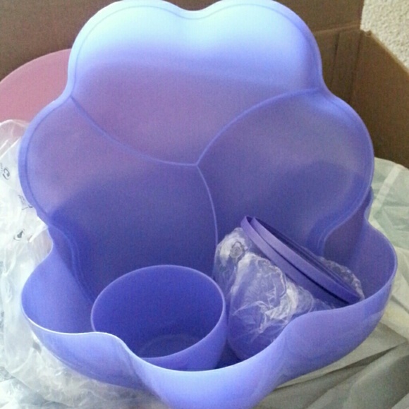 Tupperware chip and dip container