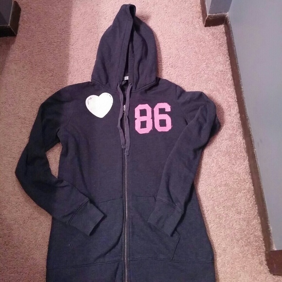 VS PINK zip up hoodie size medium