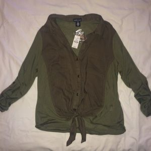 Army green dress shirt