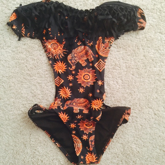 One piece bathing suit