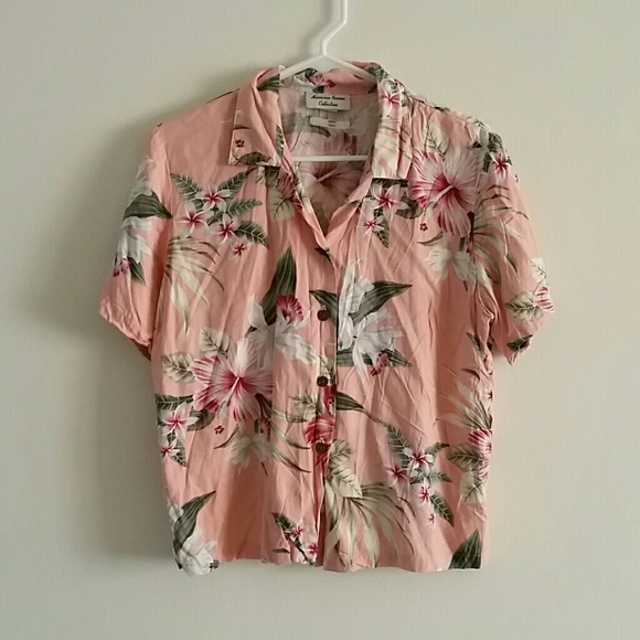 Vintage floral button down shirt