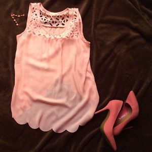 Open-Back Scalloped Tank