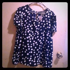 Forever 21+ Polka Dot Woven Top (size 1X)