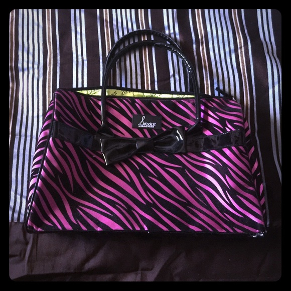 Hot pink/leopard print SNOOKI handbag