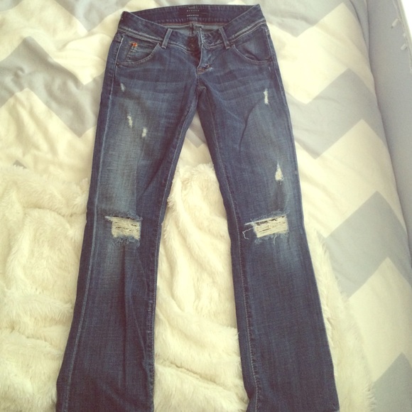 Hudson Cropped Skinny Jeans
