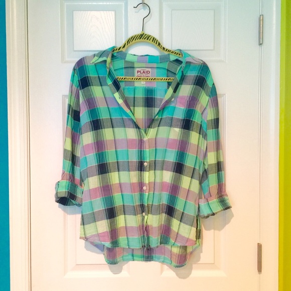 Plaid Old Navy top