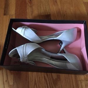 Nina Silver Royal Kitten Heel Shoes