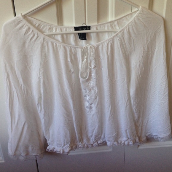 White Crop Top