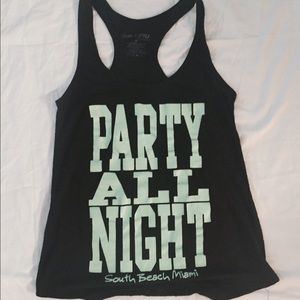 South beach Miami racer back tank