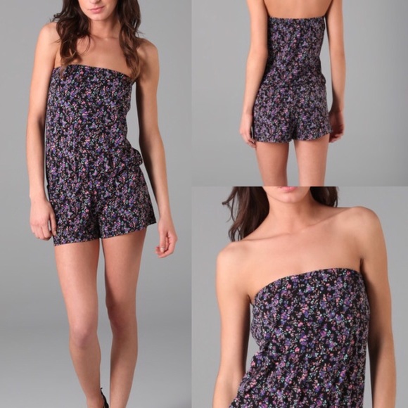 Charlotte Ronson for Shoshanna Floral Romper - M