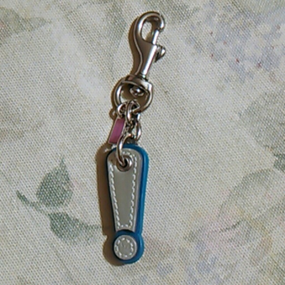 Coach Exclamation Mark keychain FOB.