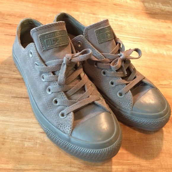 Grey Converse Low Top Sneakers