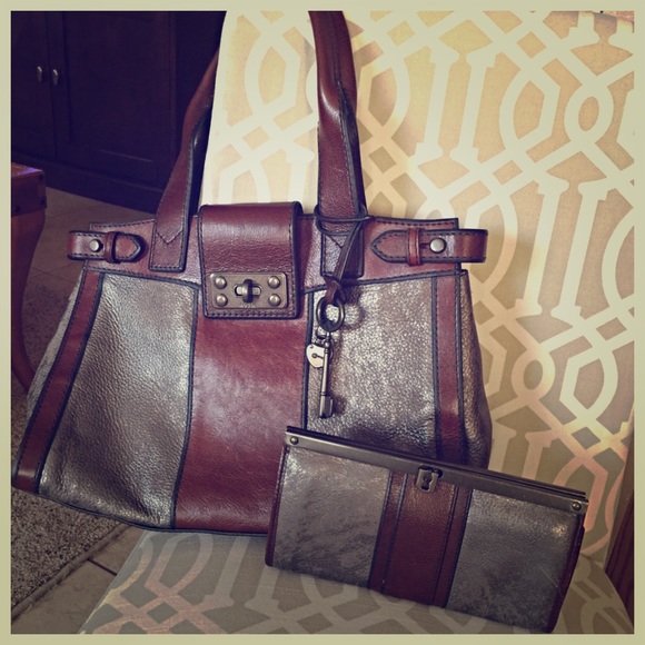 Leather bag from Fossil