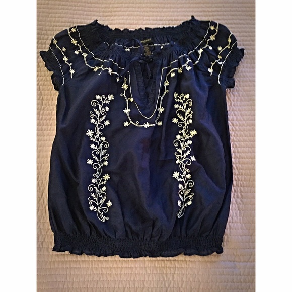 Blue casual top