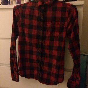 Red and Black Flannel Shirt