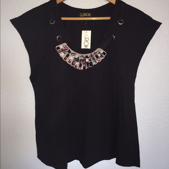 Knit top LaRok size S new
