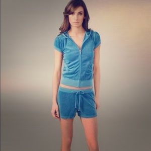 Juicy Couture short sleeve zip up