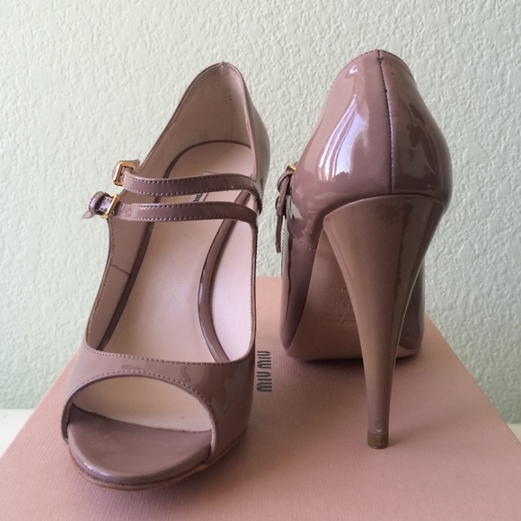 Miu Miu Vernice Style Mughetto Calzature Donna - Picture 2 of 4