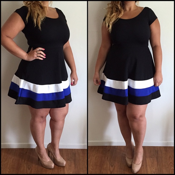 Dresses & Skirts - Black & Blue Bubble Dress